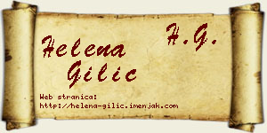 Helena Gilić vizit kartica